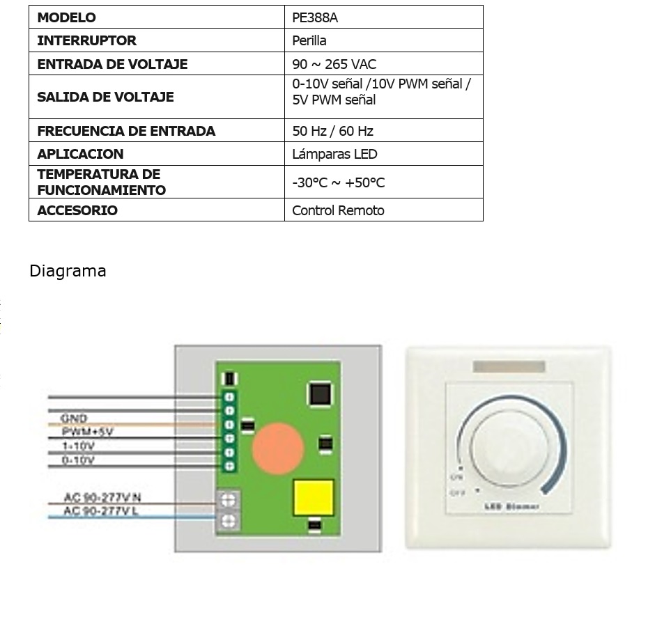 dimmer para foco led